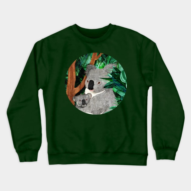 Koala Crewneck Sweatshirt by KatherineBlowerDesigns